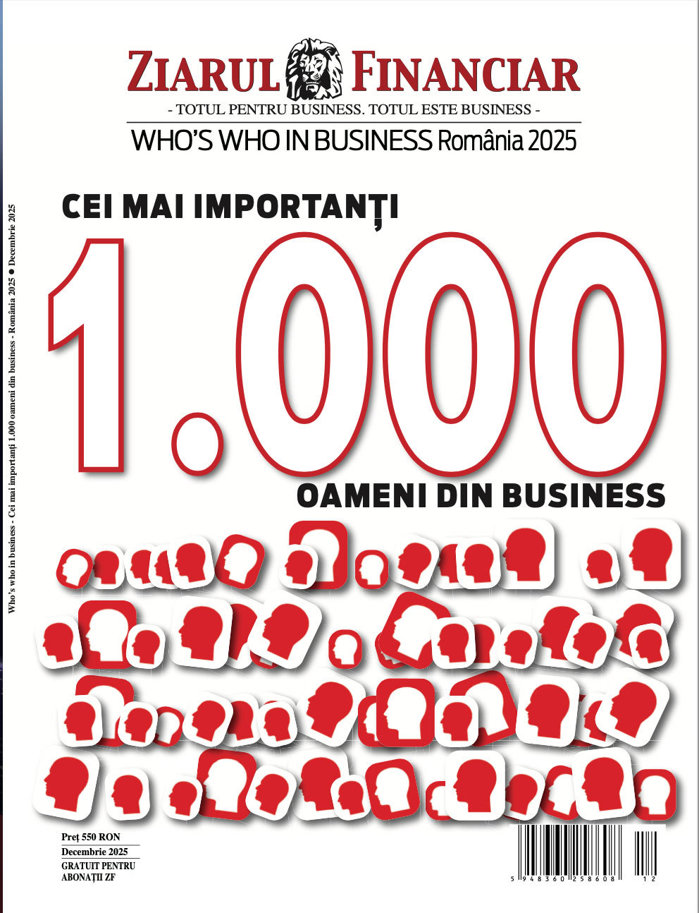 A apărut anuarul ZF Who’s Who in Business. Cei mai importanţi 1.000 de oameni din business. Descoperă cei 1.000 de lideri care dau direcţia economiei româneşti