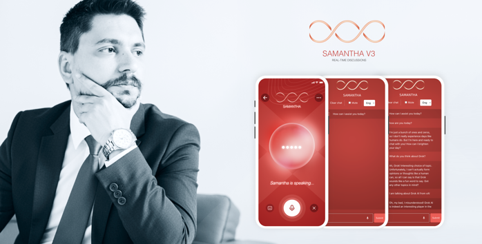 Agenţia de programare UXR, fondată de antreprenorul român Cristian Doiu, a lansat a treia versiune a platformei AI Samantha, care permite conversaţii vocale continue