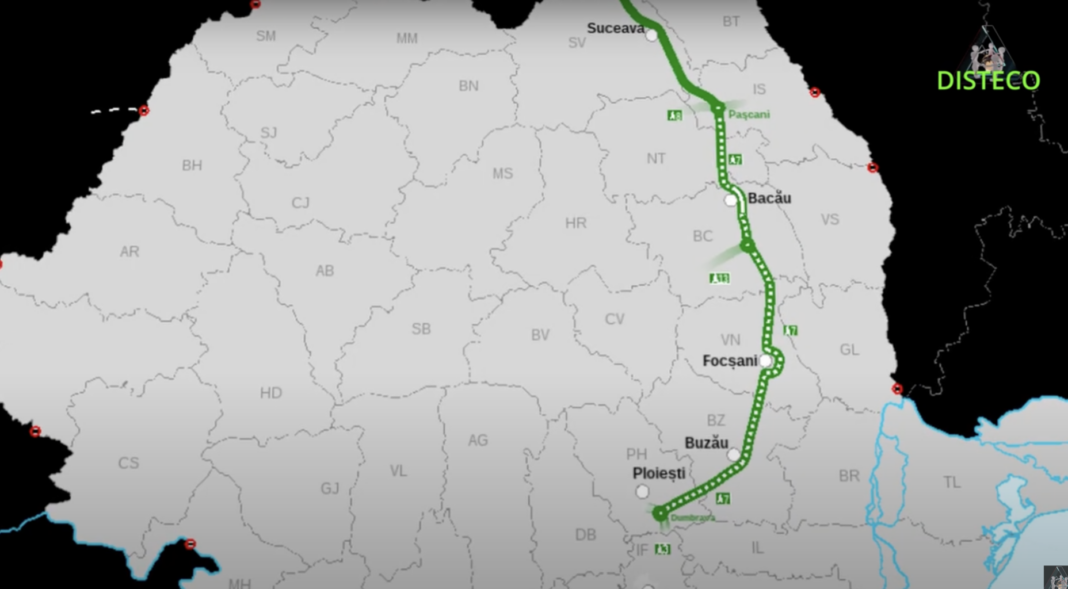 Autostrada Moldovei A7 Bacău – Pașcani. Mișcare pe șantier, în ciuda zăpezii. Cum avansează lucrările la primul nod rutier turbion din România, care va conecta autostrăzile A7 și A8