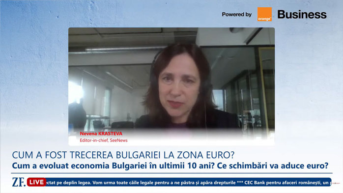 Ce a declarat Nevena Krasteva, redactor-şef al SeeNews despre trecerea Bulgariei la euro