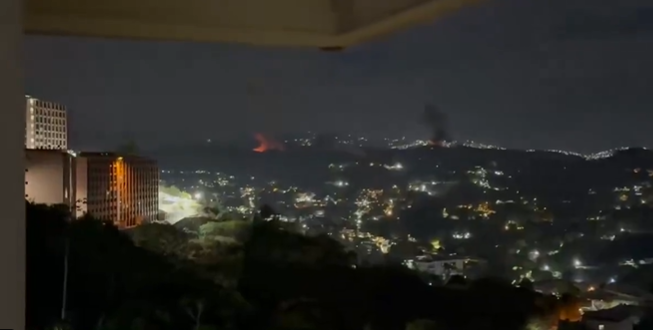 Incendii și explozii în sudul și estul Caracasului, în a doua noapte după Revelion, pe fondul amenințărilor lui Trump la adresa regimului venezuelean condus de Maduro