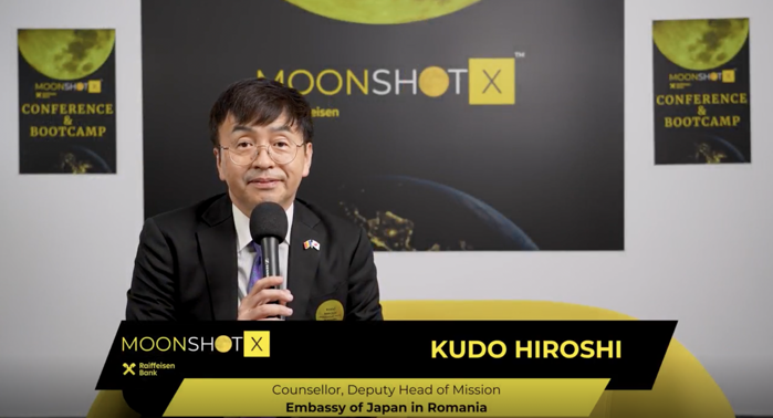 Kudo Hiroshi, Ambasada Japoniei în România: Sper ca, prin intermediul programului MoonShotX, companiile româneşti să viziteze Japonia şi să exploreze posibilităţile de investiţii şi de a dezvolta afaceri cu firme japoneze