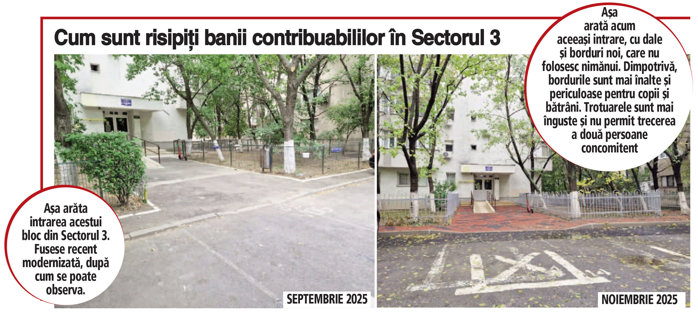 Masa pentru copii versus borduri. Primăria sectorului 3, care a risipit anul trecut zeci de milioane de euro pentru schimbarea unor borduri şi trotuare complet noi, a anunţat că nu mai are bani pentru a asigura hrana copiilor prin programul „Şcoala după Şcoală“ din acest an