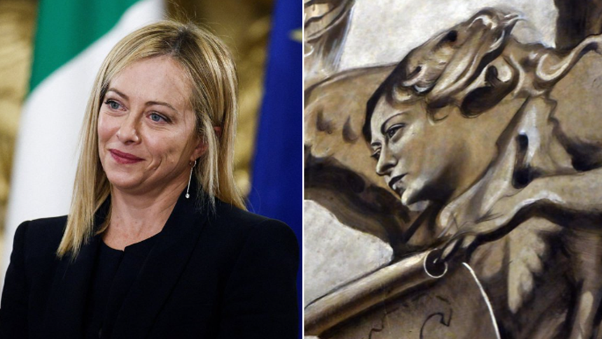 NEWS.ro: Anchetă în Italia după restaurarea picturii unui înger dintr-o bazilică astfel încât să semene cu Giorgia Meloni / Reacţia premierului italian