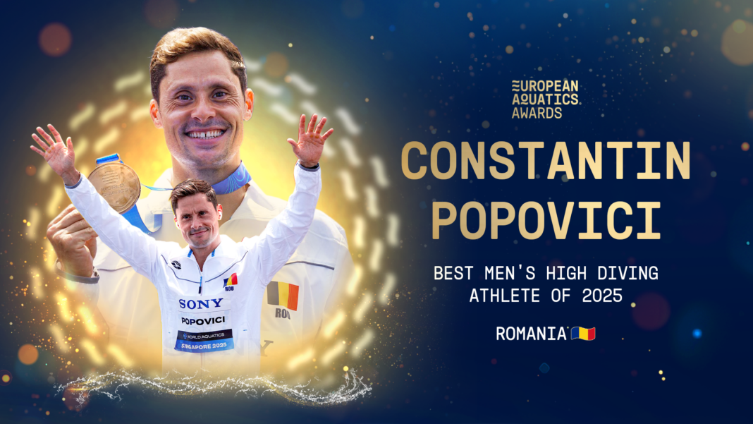 NEWS.ro: Constantin Popovici, desemnat cel mai bun sportiv din Europa în 2025 la sărituri în apă de la mare înălţime. Pe lista scurtă s-a mai aflat un român