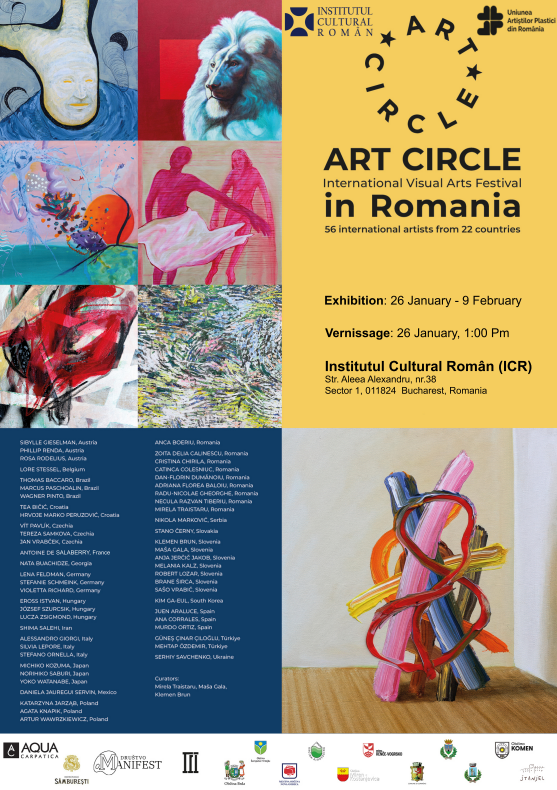 NEWS.ro: Expoziţie retrospectivă ArtCircle Residence cu 56 de artişti din 22 de ţări, la Institutul Cultural Român