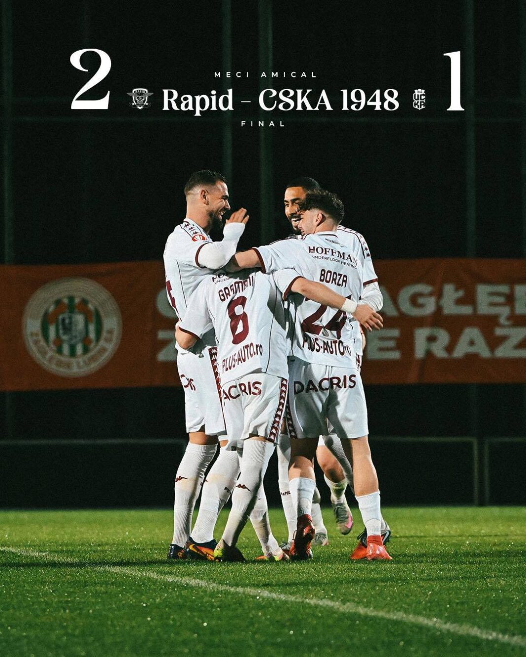 NEWS.ro: Fotbal: Victorie pentru Rapid în ultimul amical al iernii, 2-1 cu CSKA 1948 Sofia