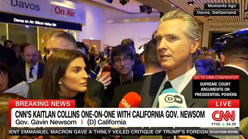 NEWS.ro: Gavin Newsom cataloghează discursul lui Trump la Davos drept ”remarcabil de plictisitor” şi ”remarcabil de insignifiant”