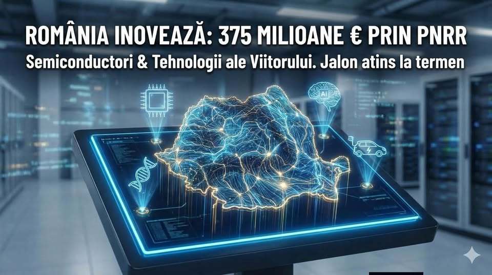 NEWS.ro: Ministrul Economiei: România a atins la termen un jalon important din PNRR în domeniul semiconductorilor, cu peste 375 milioane euro în proiecte de inovare