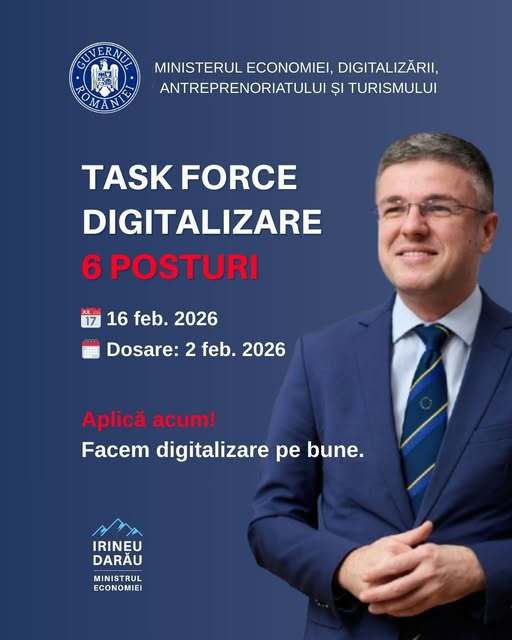 NEWS.ro: Ministrul Irineu Darău anunţă concurs pentru Task Force-ul de Digitalizare