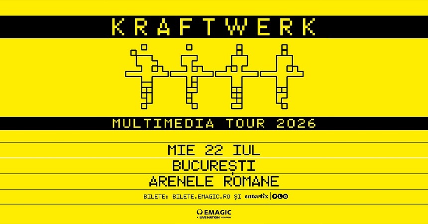 NEWS.ro: Pionierii muzicii electronice Kraftwerk concertează, în 22 iulie, la Arenele Romane