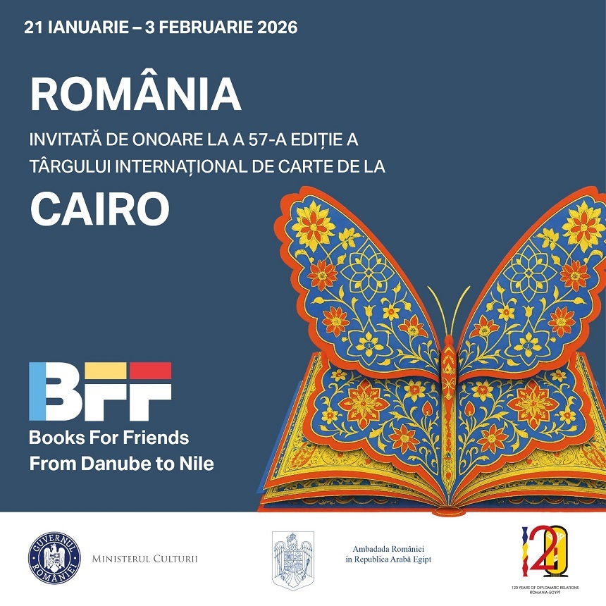 NEWS.ro: România, ţară invitată de onoare la Târgul Internaţional de Carte de la Cairo 2026