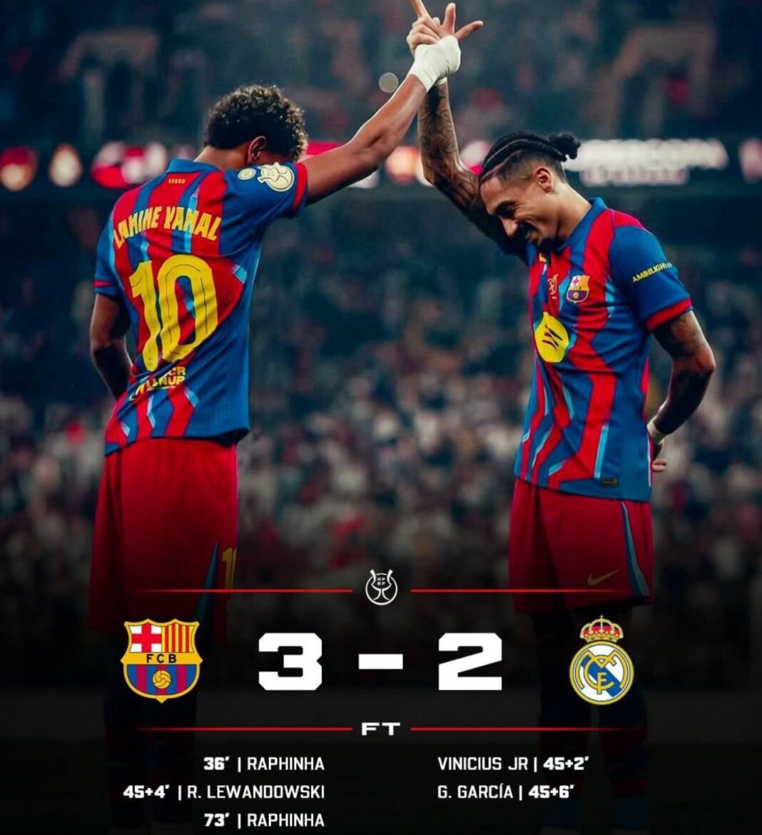 NEWS.ro: Supercupa Spaniei: FC Barcelona a câştigat trofeul, după 3-2 cu Real Madrid
