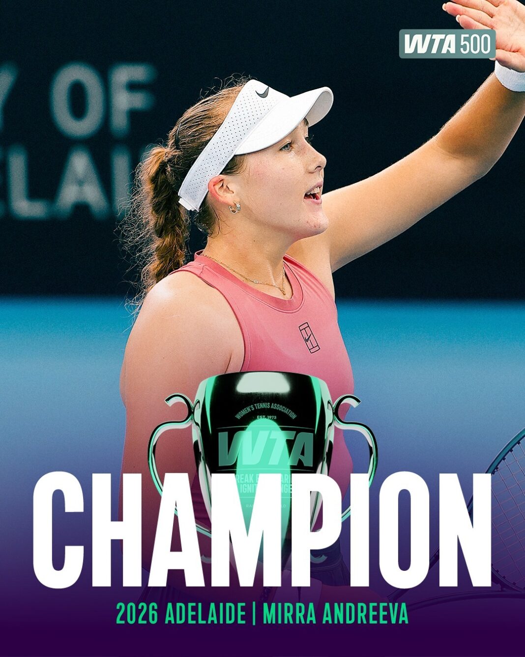 NEWS.ro: Tenis: Mirra Andreeva a câştigat turneul de la Adelaide