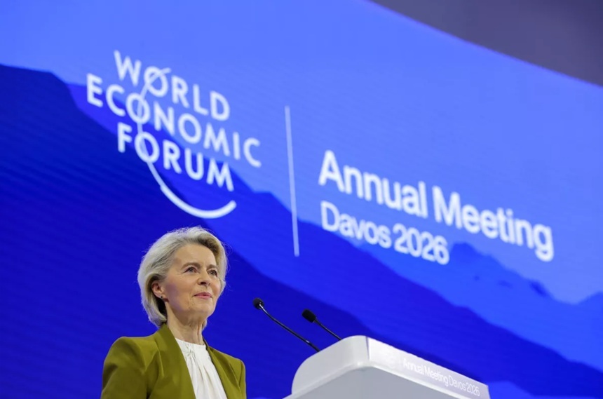 NEWS.ro: Ursula von der Leyen promite, la Forumul Economic Mondial, la Davos, un răspuns ”ferm” ameninţărilor lui Trump cu privire la Groenlanda şi taxe vamale. Ea se angajează să coopereze cu SUA în vederea unei ”îmbunătăţiri a securităţii în Arctica”