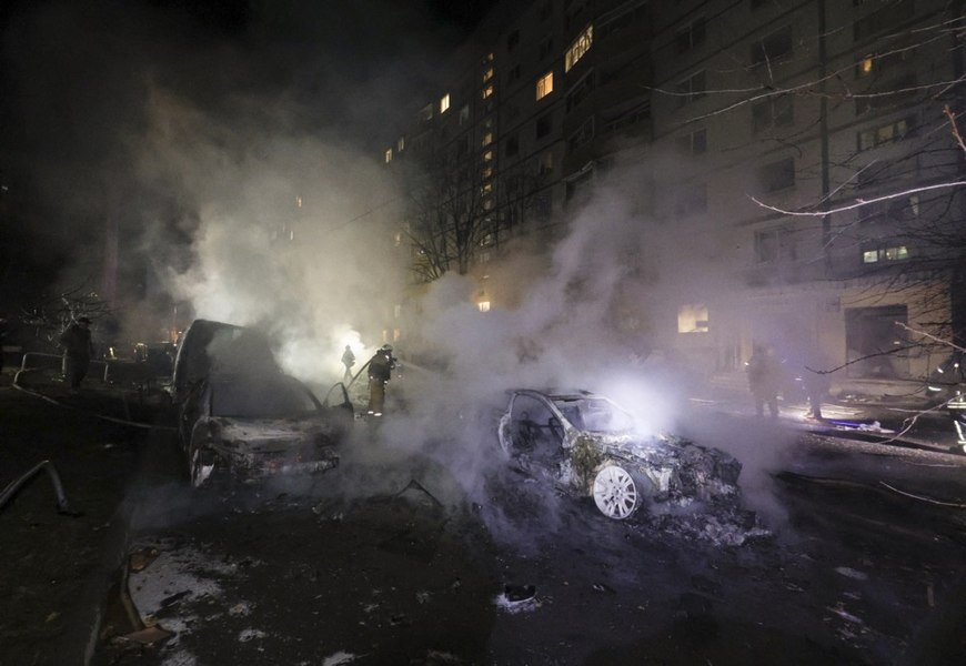 O centrală electrică din Harkov, distrusă de forțele ruse. Au avut loc noi atacuri și în Kiev