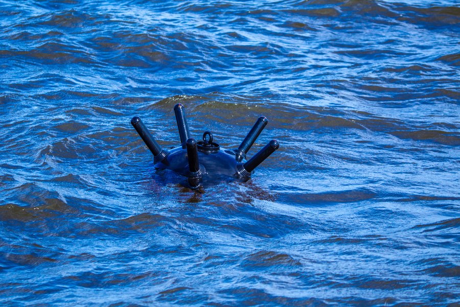 Scafandrii militari au neutralizat mina marină eșuată pe plaja din dreptul poligonului Midia