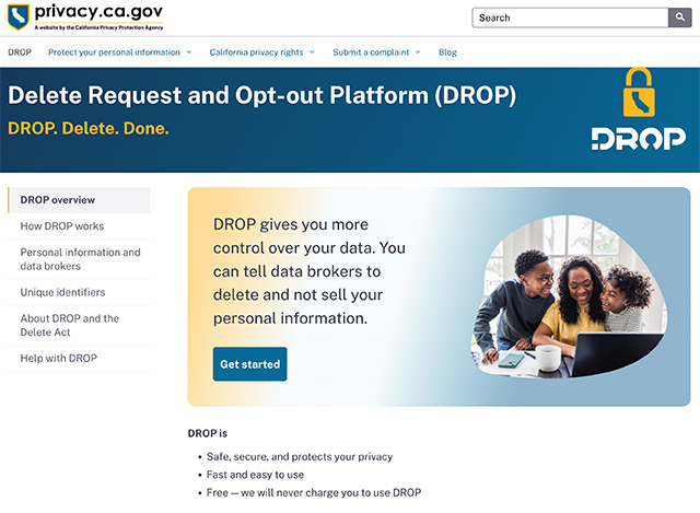 Statul american California a lansat un instrument gratuit pentru ştergerea datelor personale de la peste 500 de brokeri. Utilizatorii pot depune o singură cerere pentru toate companiile