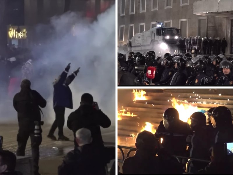 Violențe la un protest anti-guvernamental în Albania: 25 de arestări și 11 polițiști răniți. Manifestanții au folosit cocteiluri Molotov