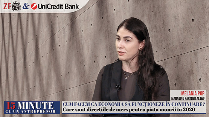 ZF 15 minute cu un antreprenor. Melania Pop, IWF: Piaţa muncii ar putea să se reaşeze în 2026, de altfel un an aşteptat să fie bun pentru recrutare. Cererea este tot mai mare pentru muncitorii calificaţi, însă e în continuare deficit pe segmentul de blue-collar