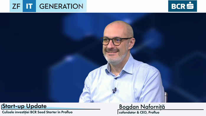 ZF IT Generation. Start-up Update. Bogdan Năforniţă, cofondator şi CEO al Profluo: Vizăm o dublare a veniturilor în 2026, după ce am încheiat anul trecut cu venituri de circa 700.000 de euro. Lansăm module noi pentru trezorerie şi deconturi
