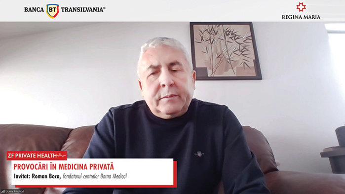 ZF Private Health. Roman Boca, fondatorul centrelor Dorna Medical: Aşteptăm până la jumătatea anului să vedem cum ne dezvoltăm, teama de a investi există. În 2025, Dorna Medical a avut o rată de creştere de 10-12% faţă de anul anterior, când a ajuns la aproape 80 mil. lei.