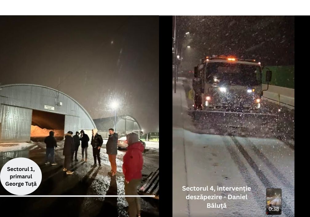 ANALIZĂ 10 centimetri de zăpadă, milioane pe asfalt: ninsoarea moderată din noaptea de 1/2 februarie declanșează acuzații de neîndeplinire contractuală în Sectorul 1 și triumfalism operațional fără cifre complete în Sector 4