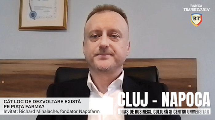 Cluj-Napoca, oraş de business, cultură şi centru universitar.  Cum a construit un antreprenor clujean un lanţ de 35 de farmacii cu afaceri de 220 mil. lei? Richard Mihalache, Napofarm: La început, nu îmi permiteam luxul să mă gândesc la un lanţ. Prima unitate am deschis-o cu patru carduri şi cu o descoperire de cont