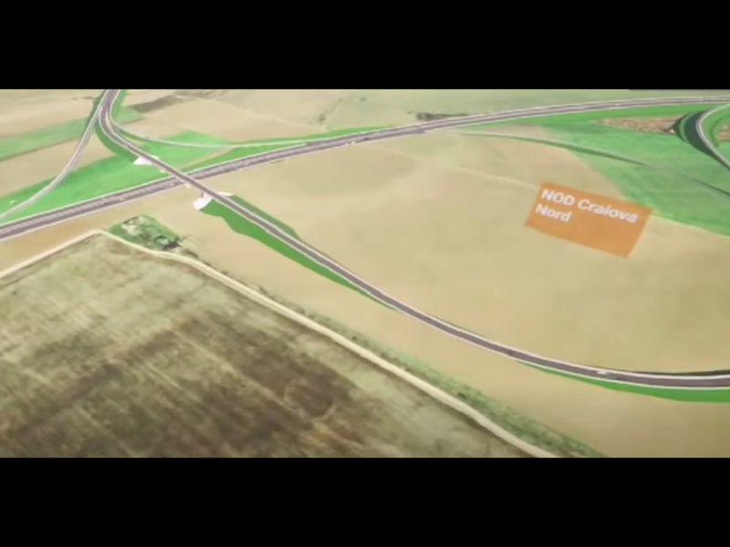 Cum arată în imagini 3D lotul 2 al viitoarei autostrăzi Craiova - Filiași. Cât vor dura lucrările