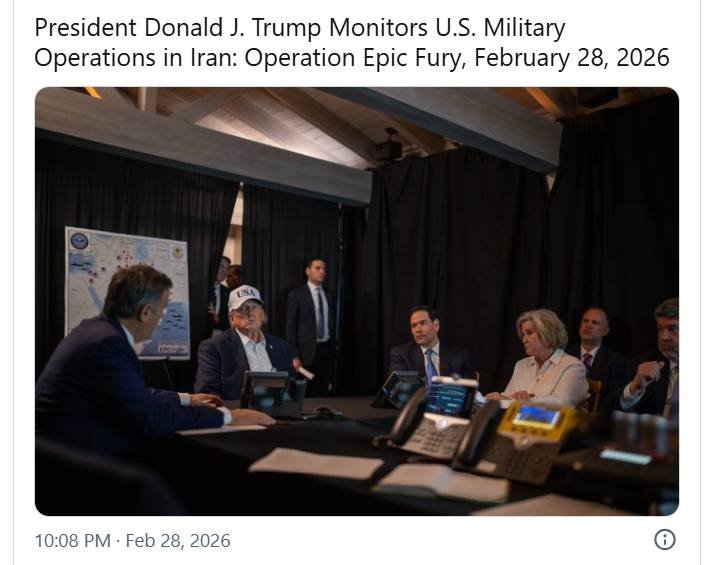 FOTO Donald Trump monitorizează atacul asupra Iranului în cadrul „Operation Epic Fury”. „Mulți” lideri ai regimului au fost uciși