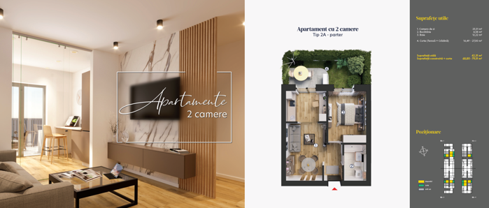 HILS Sunrise - Apartament cu 2 camere 2A
