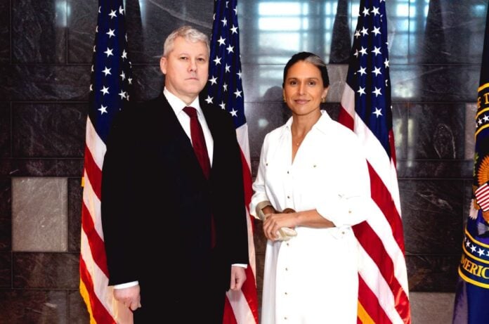 Întâlnire importantă între Cătălin Predoiu și Tulsi Gabbard, directorul Comunității Naționale de Informații din SUA