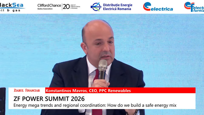 Konstantinos Mavros, CEO PPC Renewables: „Cel mai ieftin tip de energie este acela care provine din surse regenerabile. Acest lucru nu poate fi contestat”