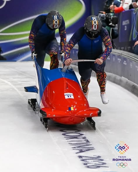 Mihai Tentea și George Iordache au terminat pe locul al cincilea în proba de bob-2 masculin, la Jocurile Olimpice de iarnă Milano-Cortina 2026