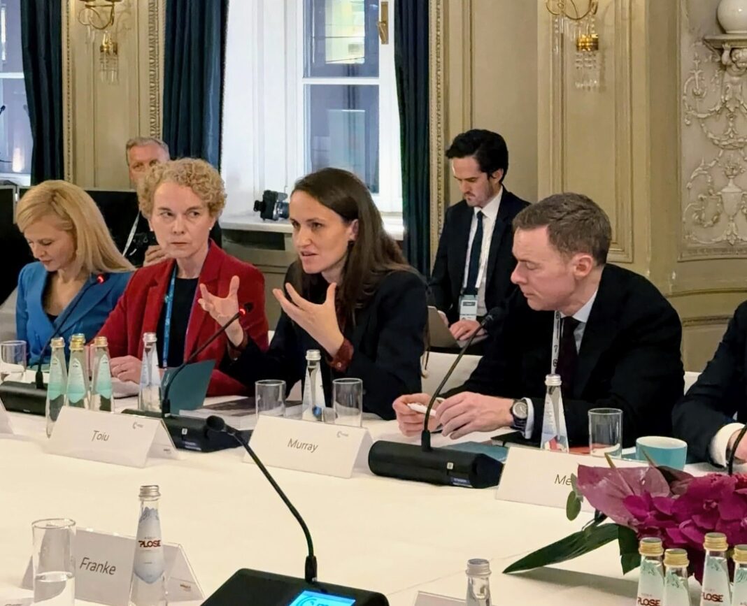 Ministra de Externe Oana Țoiu, la Conferința de Securitate de la Munchen: E necesară utilizarea finanţării UE pentru nevoile de apărare NATO