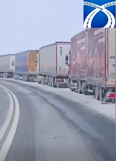 NEWS.ro: COD GALBEN DE NINSORI ŞI VISCOL - CNAIR: Blocaj de aproximativ 14 km pe DN5, înainte de trecerea peste podul Prieteniei! Autocamioanele nu pot traversa frontiera şi staţionează ore întregi pe malul românesc