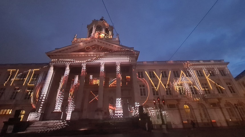 NEWS.ro: „Drumul infinit”, video mapping realizat de artişti români şi ICR, la Festivalul Luminilor din Bruxelles - VIDEO