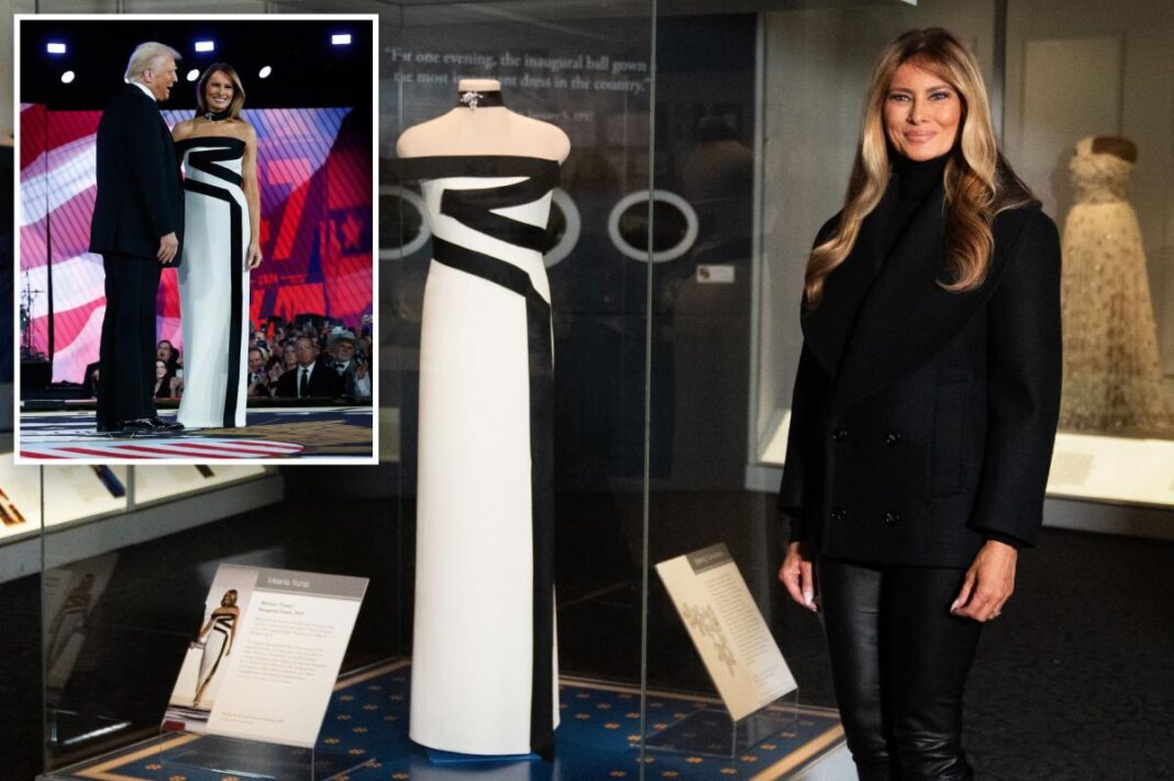 NEWS.ro: Melania Trump a donat Muzeului Naţional de Istorie Americană rochia purtată la balul prilejuit de învestirea soţului său, Donald Trump - VIDEO