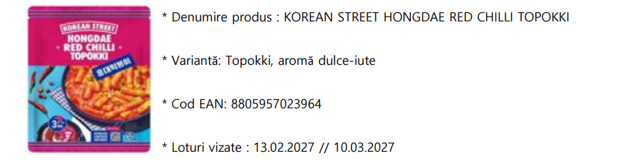 NEWS.ro: Produs retras de la comercializare din magazinele K-Food din Bucureşti / Testele interne au revelat niveluri ridicate de bacterii bacillus cereus / Consumul este strict descurajat