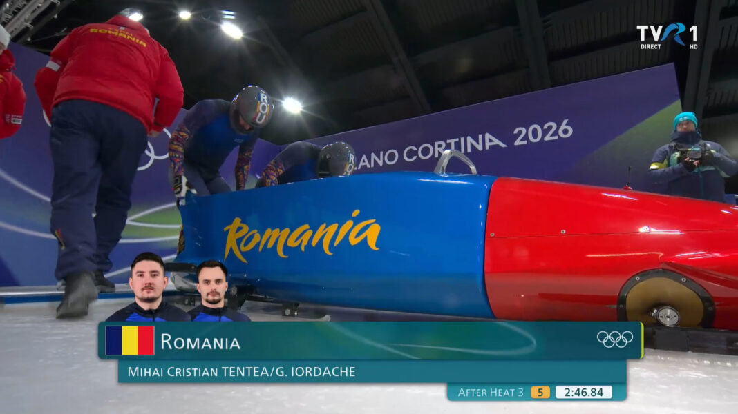 NEWS.ro: Rezultat extraordinar pentru România la JO de la Milano-Cortina: Mihai Tentea şi George Iordache, locul 5 la bob două persoane