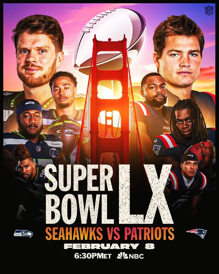 NEWS.ro: Super Bowl, finala Ligii Naţionale de Fotbal American, are loc duminică. New England Patriots înfruntă Seattle Seahawks pentru trofeul Vince Lombardi. Bad Bunny va susţine spectacolul de la pauză