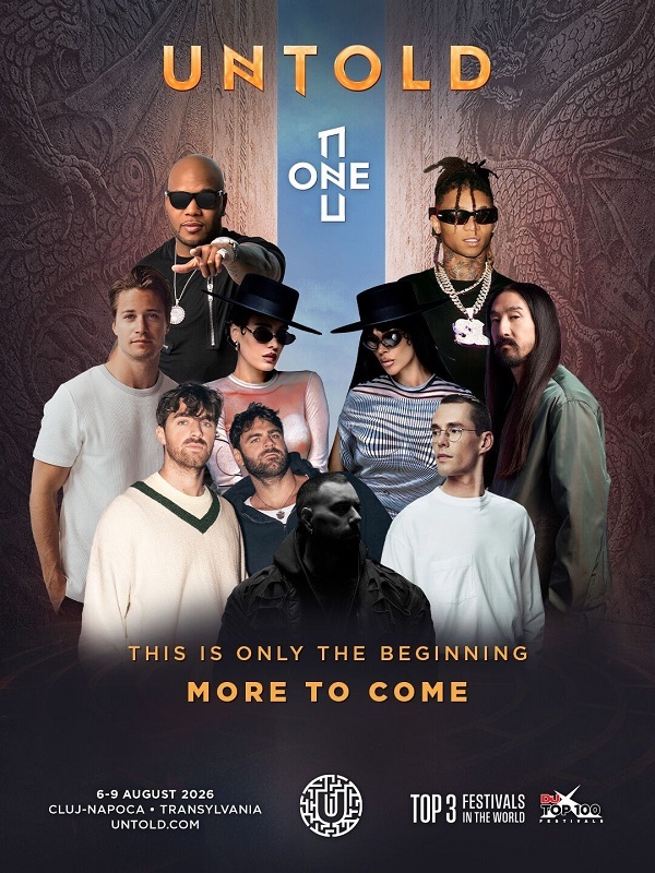 NEWS.ro: UNTOLD a anunţat primii artişti pentru 2026 - Flor Rida, Swae Lee, Kygo, THE Chainsmokers, Lost Frequencies