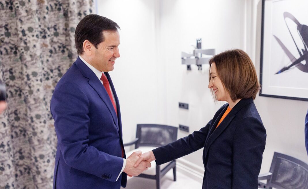Preşedinta Republicii Moldova, Maia Sandu, s-a întâlnit la Munchen cu secretarul de stat Marco Rubio, la iniţiativa SUA