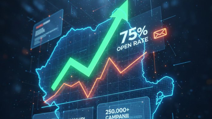 Studiu White Image: Mesajele personalizate de email marketing au atins rate de deschidere de peste 75% în 2025.