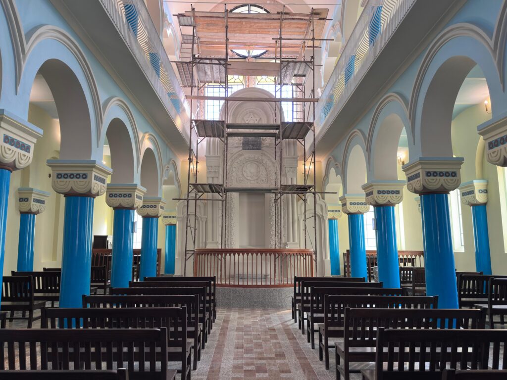 VIDEO FOTO Sinagoga din Constanța ar urma să fie inaugurată la sfârșitul lunii mai / Minstrul Dezvoltării: „Este un model cum trebuie să lucrăm în țară și pe alte investiții”