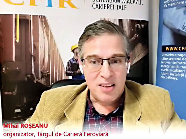 ZF Live. Mihai Roşeanu, Târgul de Carieră Feroviară: Pentru domeniul feroviar, cel puţin în momentul de faţă, nu sunt suficienţi inginerii pe care îi produc facultăţile de profil pentru nevoia din piaţă. Salariul pentru un inginer feroviar ajunge la câteva mii de euro