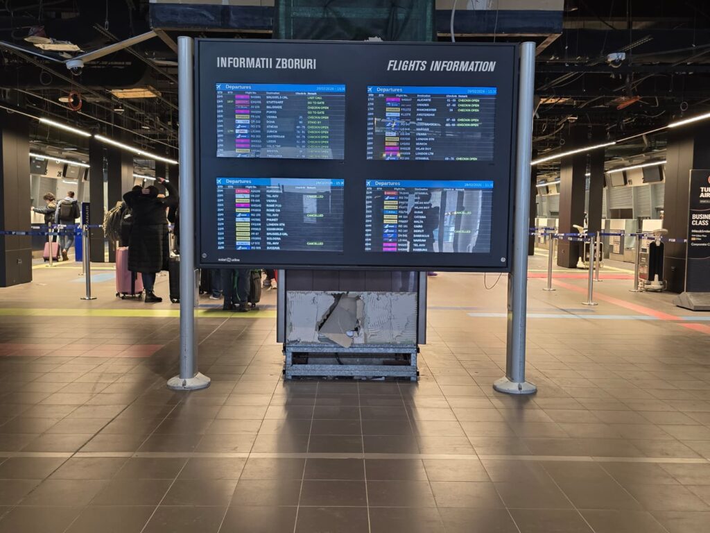 23 de zboruri sunt anulate joi ca urmare a evenimentelor din Orientul Mijlociu, anunță CN Aeroporturi București