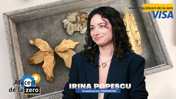 Afaceri de la Zero. Irina Popescu şi-a transformat pasiunea pentru bijuterii într-un mic atelier în Capitală sub brandul Pinkmoss şi creează inclusiv inele de logodnă şi verighete customizate