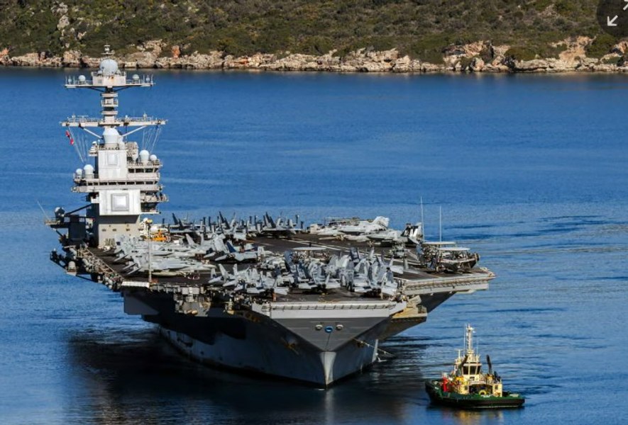 Cel mai mare portavion din lume, USS Gerald R. Ford, se retrage în Creta pentru reparații în urma problemelor cu toaletele