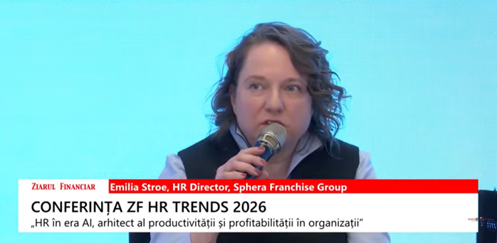 ​Emilia Stroe, HR Director, Sphera Franchise Group: Competenţa devine capitalul principal al companiei şi devine investiţia care, dacă este făcută, aduce return of investement
